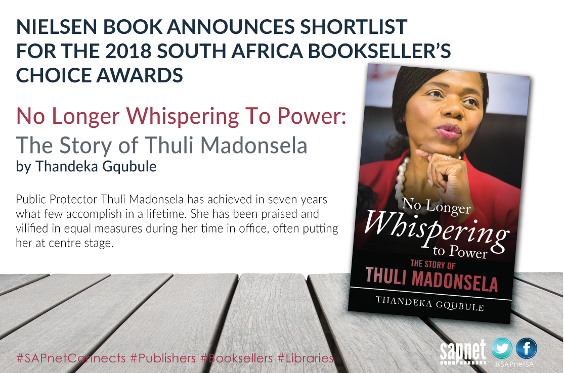 SAPnetSA's tweet photo. No Longer Whispering to Power, another title that was shortlisted for the 2018 South African Bookseller's Choice awards.

(Click here to see shortlisted titles: https://t.co/m8MECP1Dot)
#books #sabooks #sabooksellerschoiceaward2018 https://t.co/0vCaM01XbP