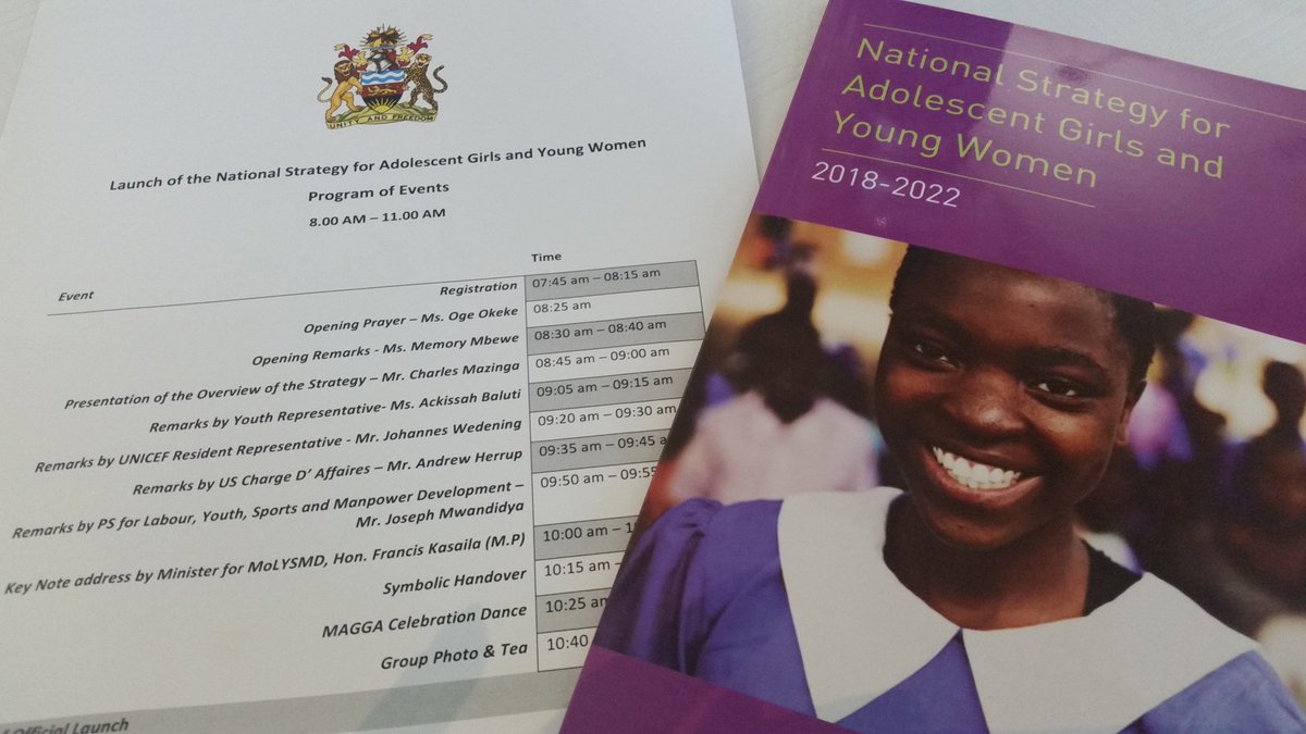 ZilanieGondwe's tweet photo. A panel of 'men in their prime' from 4 govt ministries,donors &amp; UN, launching the #Malawi National Strategy for Adolescent Girls&amp;Young Women https://t.co/5qVgzIrhcM