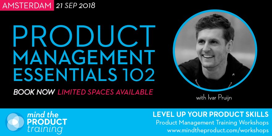 MindtheProduct's tweet photo. Join ProductCamp Amsterdam organiser @ivarpruijn in our #ProdMgmt Essentials 102 training course in Amsterdam and increase your strategic impact as a product manager.  https://t.co/gfdGAuvx80 https://t.co/Gv6fNkm1JD