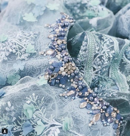 Look at the pretty details from <a href="/anjiasmara/">anji asmara</a> 's beautiful beaded piece, such a lovely dress. Do you know that we have a special service called MAXIMA to take a good care of your delicate piece?
#5asecIndonesia #textimeexpert #maximaservice #anggiasmarapour5asec