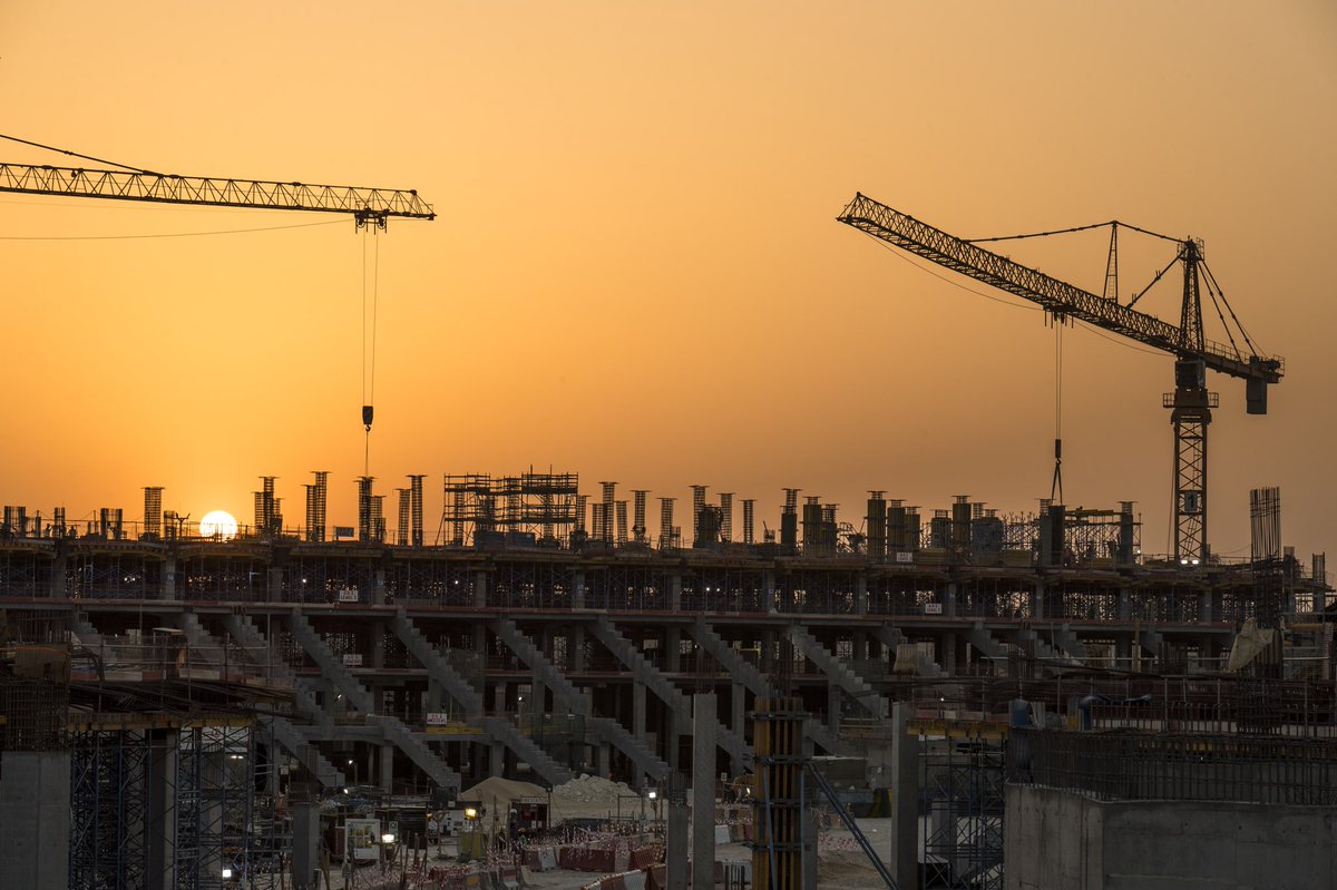 📸 Progress continues at Al Thumama Stadium, where the concrete pouring has almost been completed.

#seeyouin2022