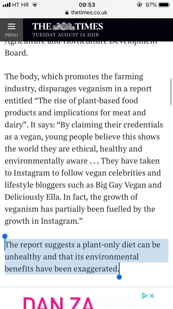 Woke up to this article about veganism in The Times, if you’d like to start the day angry I’d encourage you to go read it!