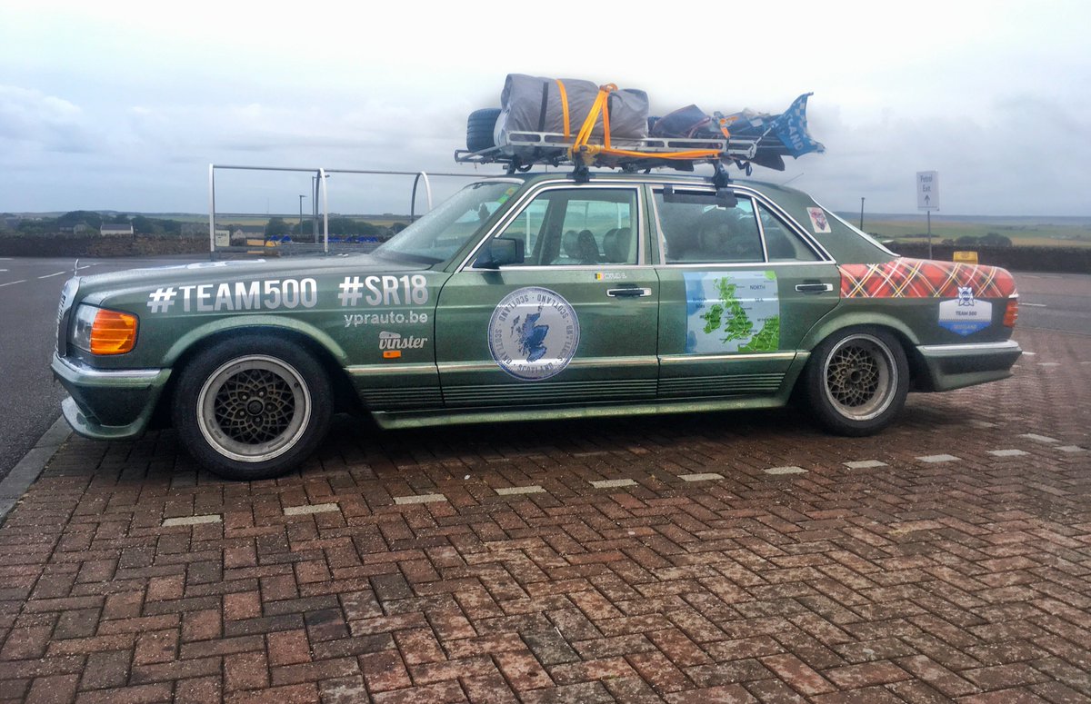 c4mmychapman's tweet image. If you're going to @VisitScotland and undertake the @NorthCoast500 road trip, it's good to make an effort, snapped these wheels in Wick on Sunday #TEAM500 #SR18 Impressive!