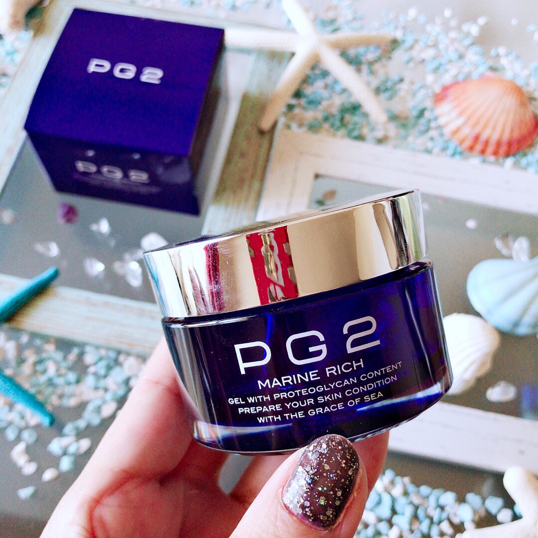 rose on Twitter: "贅沢美容成分配合なので翌日の朝プルツヤ肌✨これひとつでスキンケアの時短にもなるし想像以上の潤いを感じました猛暑でお肌もバテ気味でしたが元気を取り戻しました^ - ^ #PG2マリーンリッチ #PG2 #オールインワン #乾燥 #女子力 #プロテオグリカン ...