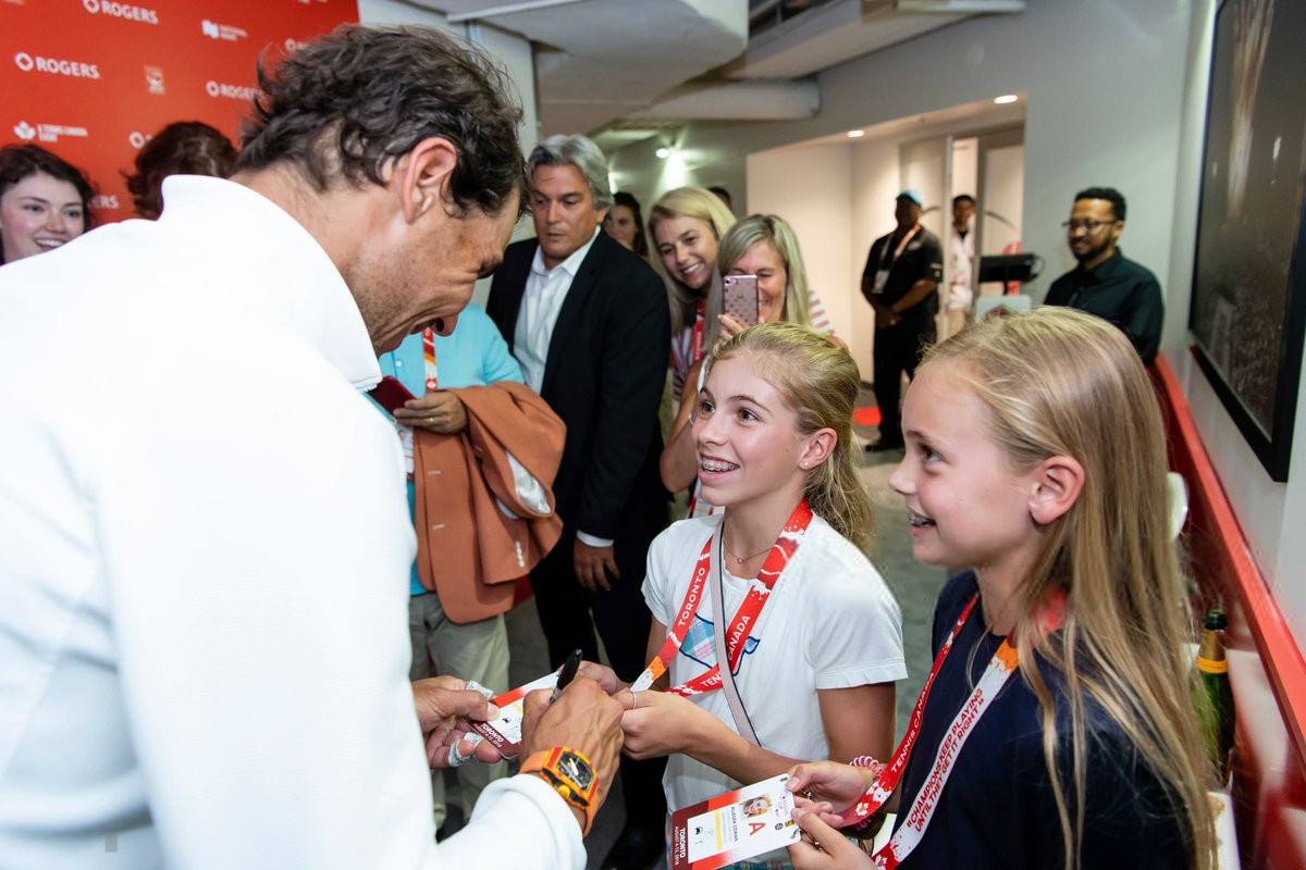 Rafael Nadal Fans on "That moment when you finally meet your idol. ❤ @RafaelNadal 🙌 📷: https://t.co/1BK5lNS7GO" /