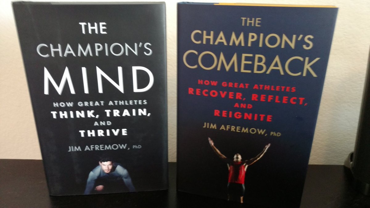 InnerGamePsych's tweet photo. Three fav sports psych books? The Champion's Mind, The Champion's Comeback, and The Young Champion's Mind. All are by @goldmedalmind #Sportspsychology https://t.co/1M05dSrL6E
