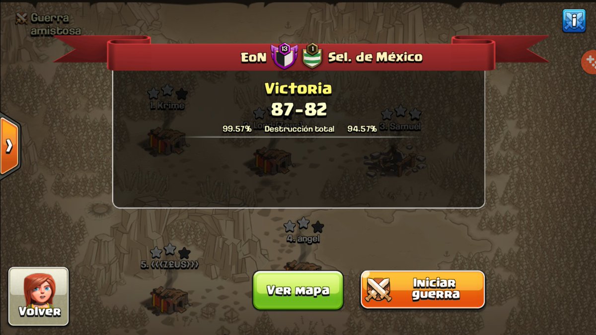 Divertida war vs los panas th9 y th10 de la pre selección <a href="/MEXICOCWC/">Selección Mexicana de Clash Of Clans</a> GG 🍻 mucha suerte para todos, un gusto! y gracias al crack @diego_galen quien coordinó  la war 💪 muy OP puto 😚