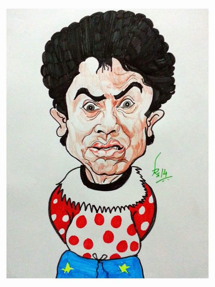 Happy birthday Bawa
Johnny Lever
Caricature with colr pens and pencils on A4 paper 