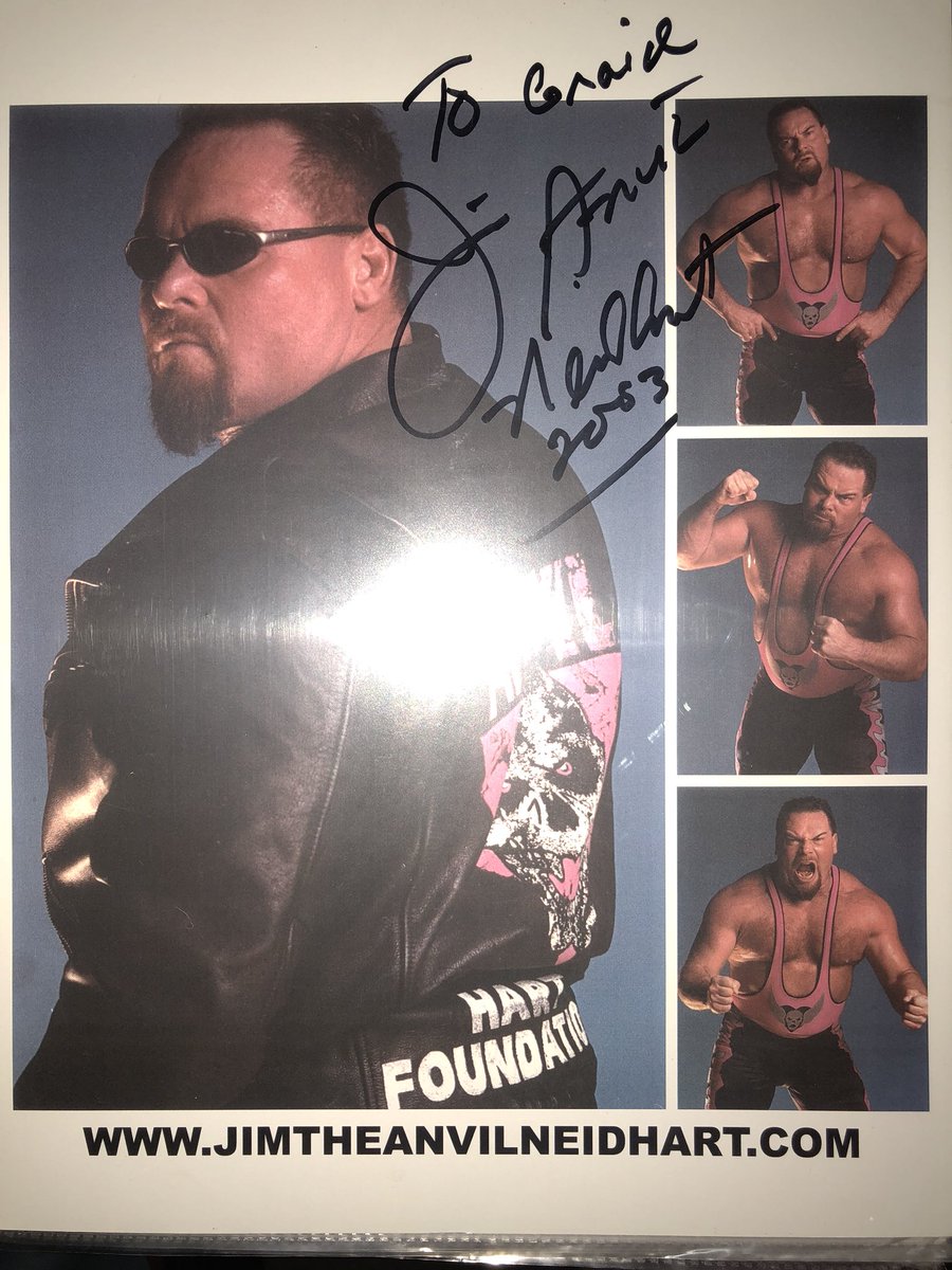 @NatbyNature Met @JimNeidhart twice once in 2003 and again in 2013, one the nicest awesome people to meet to meet a childhood idol, #RIPAnvil Thoughts & Prayers To @NatbyNature @TJWilson & Family