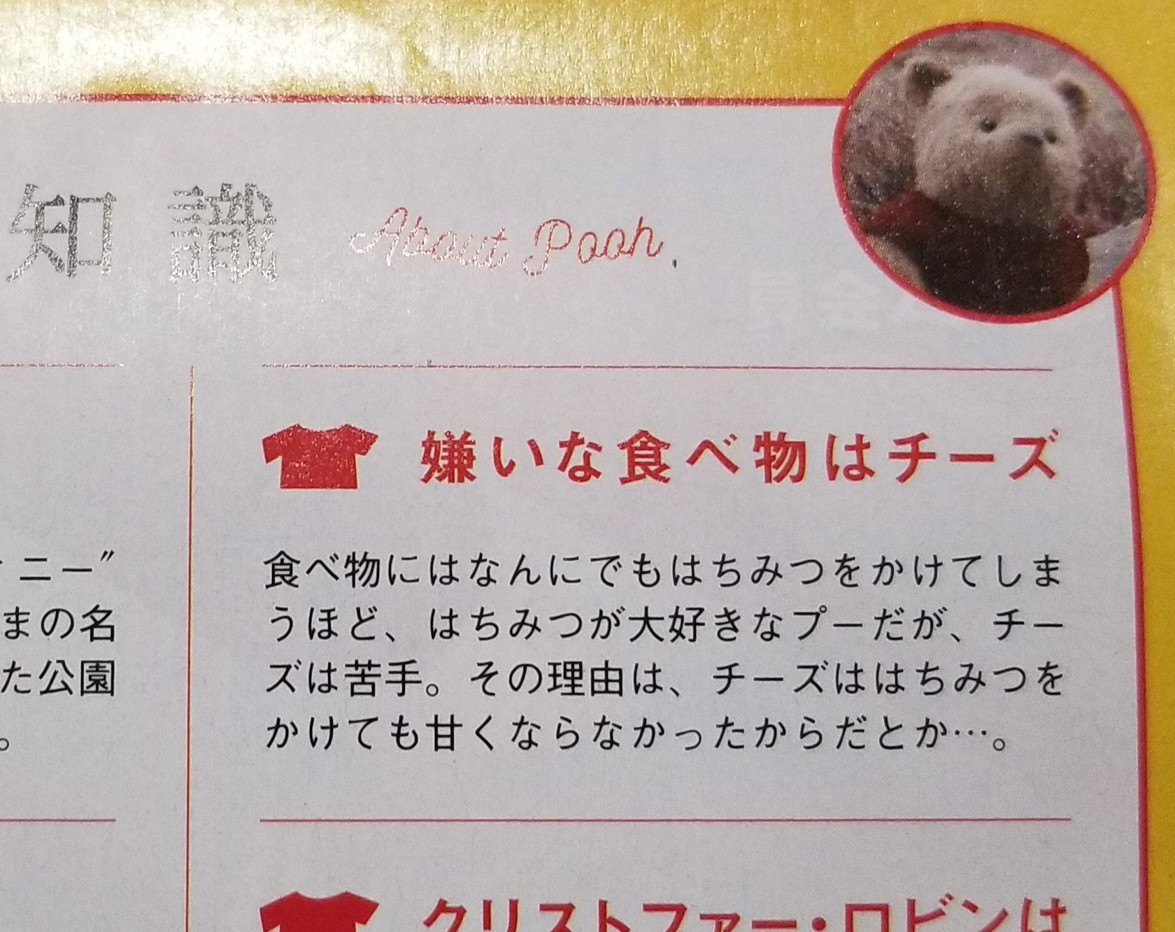 ひろあつ Twitterren プーさん の雑学で よく チーズが嫌い というのが出てくるが どこを探しても出典が出てこない 英語だと チーズ嫌い と言う話すら見つからない クマ Bears は Packers チーズ が嫌いに決まってる 的なアメリカンジョークを真に受けて