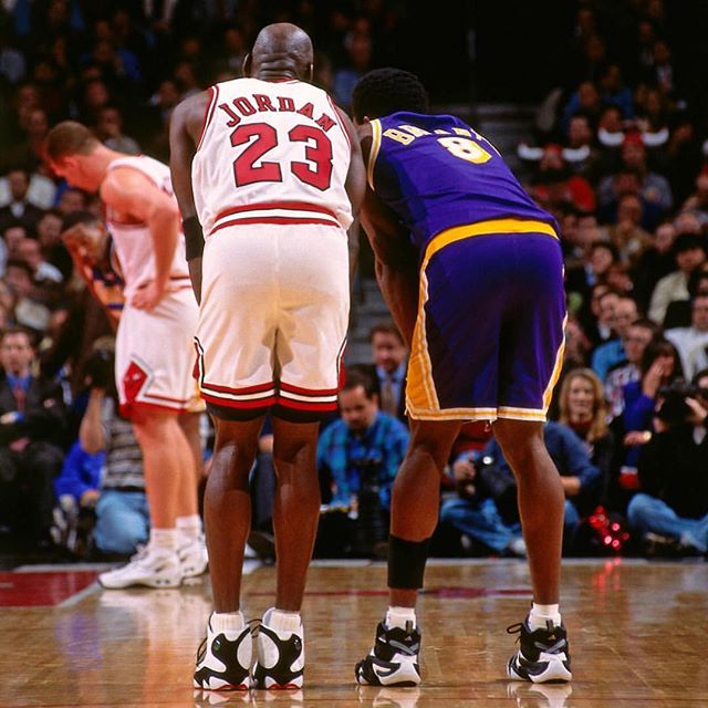 SOLDintl's tweet photo. Greatness! #MJmondays #MambaMondays #Soldintl #GOAT #Lakers #Bulls #Kobe #Jordan #24 #23 https://t.co/DcGXat9Hfh