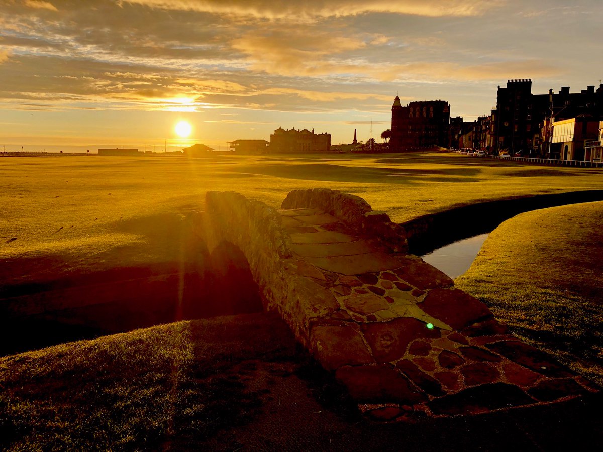 Good morning from the Home of Golf. #golf #golfscotland #takingyoutowherethegamebegan