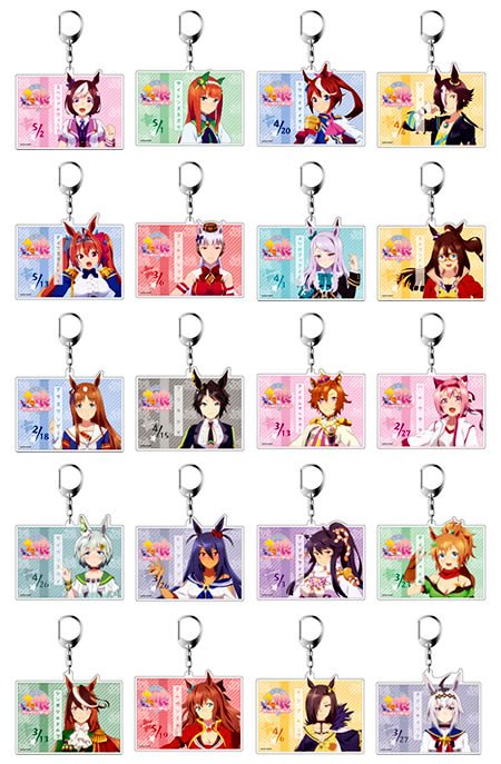 thechara_2014's tweet photo. 🐎ウマ娘 プリティーダービー×THEキャラSHOP🐎
好評発売中のイベント先行商品「デカキーホルダー」🐴✨お品切れしていたキャラクターも再入荷し、今なら全種揃っております！是非お買い求めくださいませ！皆様のご来店をお待ちしております🏁🏇 #ウマ娘 #ウマ娘_THEキャラ https://t.co/FYFGvTwysZ