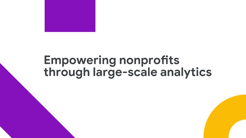 googlecloud's tweet image. Our goal is to empower nonprofit organizations with the power of cloud technology. Check out Data Solutions for Change and #Visualize2030, our initiatives that launched during #GoogleNext18 → goo.gl/LE4Hrs
