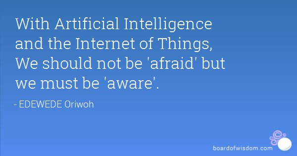 derbifoundati0n's tweet image. Quote:&quot;With Artificial Intelligence and the Internet of Things, We should not be &apos;AFRAID&apos; but we must be &apos;AWARE&apos;&quot;-EDEWEDE Oriwoh

pace.derbifoundation.com

#IoT #IoTStartups #AI #AIStartups #PACE #StartupIncubator #ArtificalIntelligence #IoTIndia  #IoTIncubator @derbifoundati0n