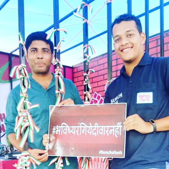 RJANIMESH's tweet photo. Thank you so much for your super support #bunchofools you guys are so amazing and inspiring
#mission72 #independence #smartcity https://t.co/JVYMYbX3yU