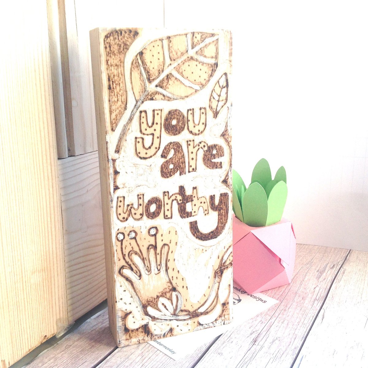 buck_lj's tweet photo. Wood Block Quote, Motivational Desk Sign, Woodburning Art, Rustic Office, Pyrography, Mindfulness Gift, Positive Room Decor, Friend Gift. https://t.co/ZLV6gNwmzH #Etsy #Slumbermonkey #MotivationalSign https://t.co/qP4GUBLWBy