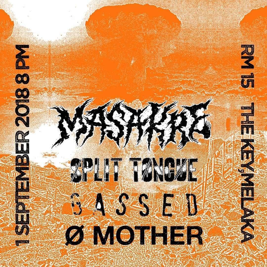 1 September 2018, The Key Malacca. Supporting band for Masakre. Alongside with  Split Tongue and Gassed. 🖤🖤🖤