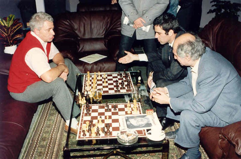 Douglas Griffin on X: Mikhail Tal, pictured in play v. Garry