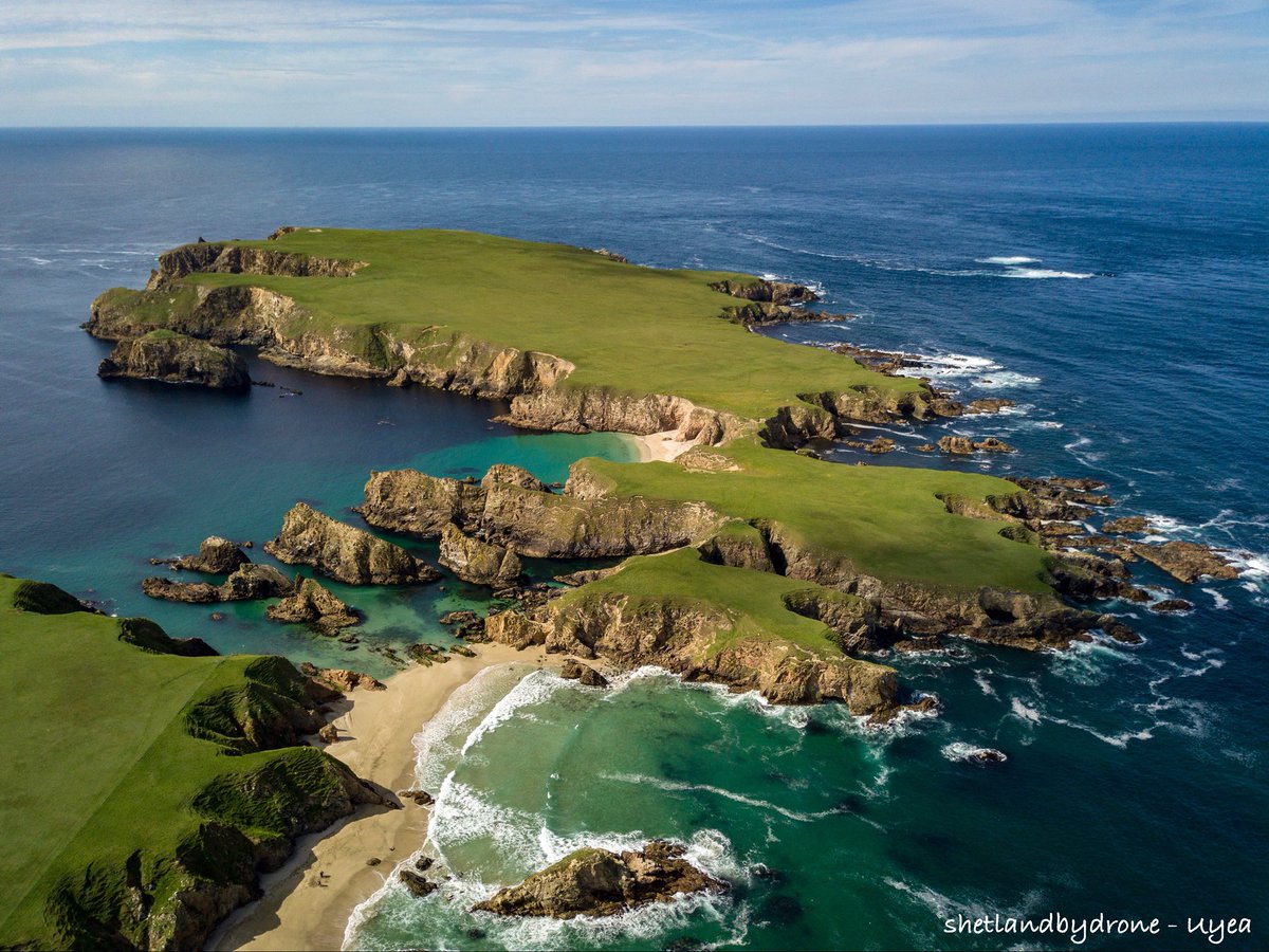 als692003's tweet photo. The beaches of #uyea 100% one of the most beautiful spots in Shetland.....bit of a trek to get there but absolutely worth it! 💙 @bbcshetland @shetlandtimes @shetnews @shetland_life @PromoteShetland @VisitScotland @DJIGlobal @BBCScotWeather #shetland #djimavic #unreal https://t.co/zVzN41xqFo