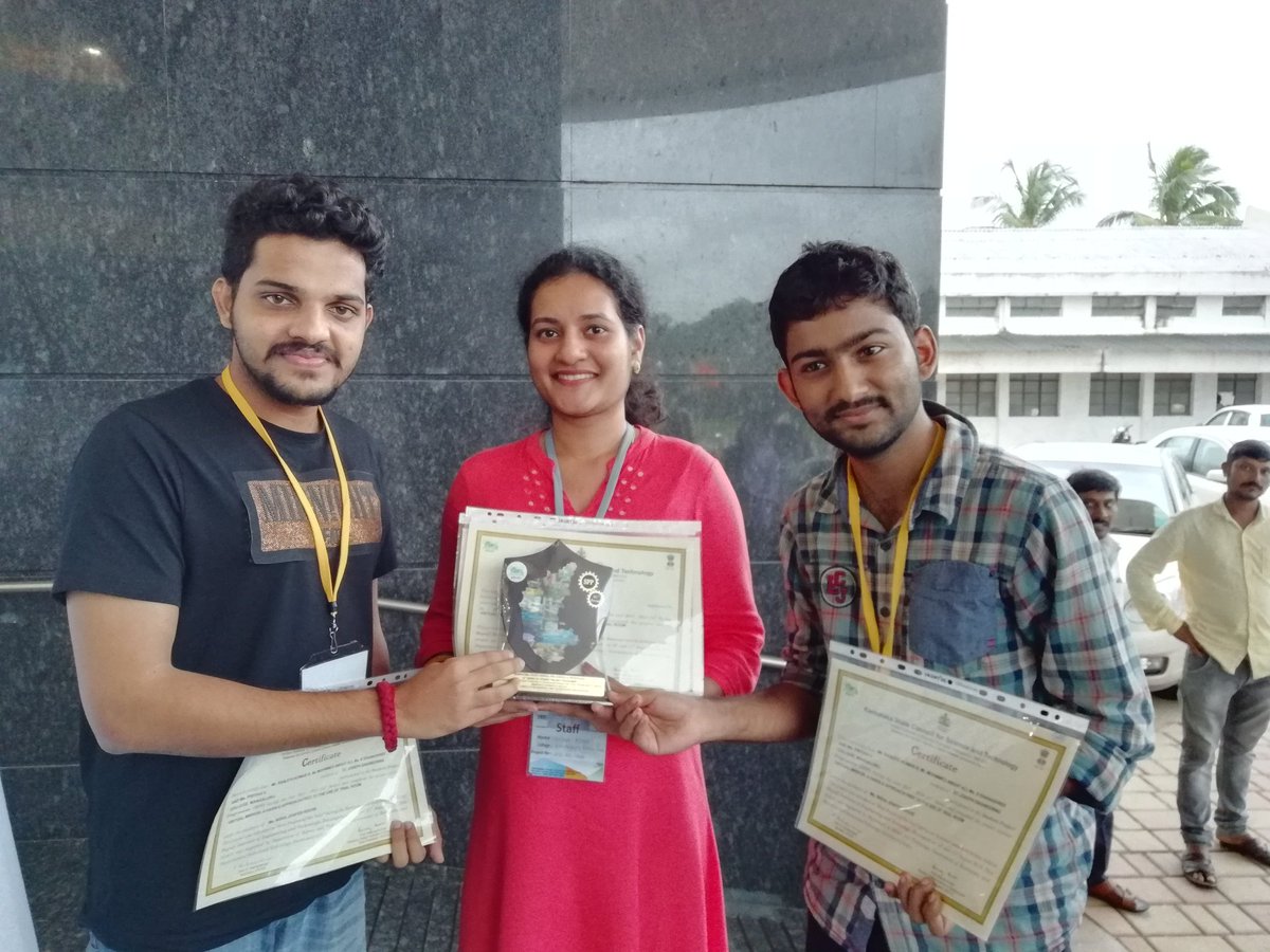 SJEC_Mangaluru's tweet photo. Innovation at SJEC! Virtual Mirror for Hassle Free Trial Room! #sjec #virtualmirror #kscst Best Project at KSCST! https://t.co/lah3yz5TaY