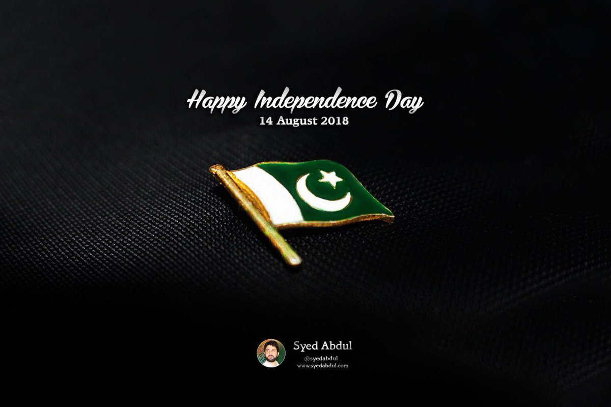 syedabdul_'s tweet photo. Happy Independence Day #AzadiMubarak #IndependanceDay #PakistanIndependenceDay #IndependanceDay2018 #14August2018 https://t.co/nb58F046ck