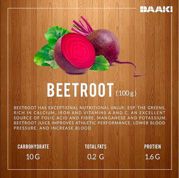 DAAKIofficial's tweet photo. Benefits of Beetroot 💯

#DAAKI #StrideOn #workout #beetroot #supplements #proteins #athlete #nutritionfood https://t.co/YDeZj5benK