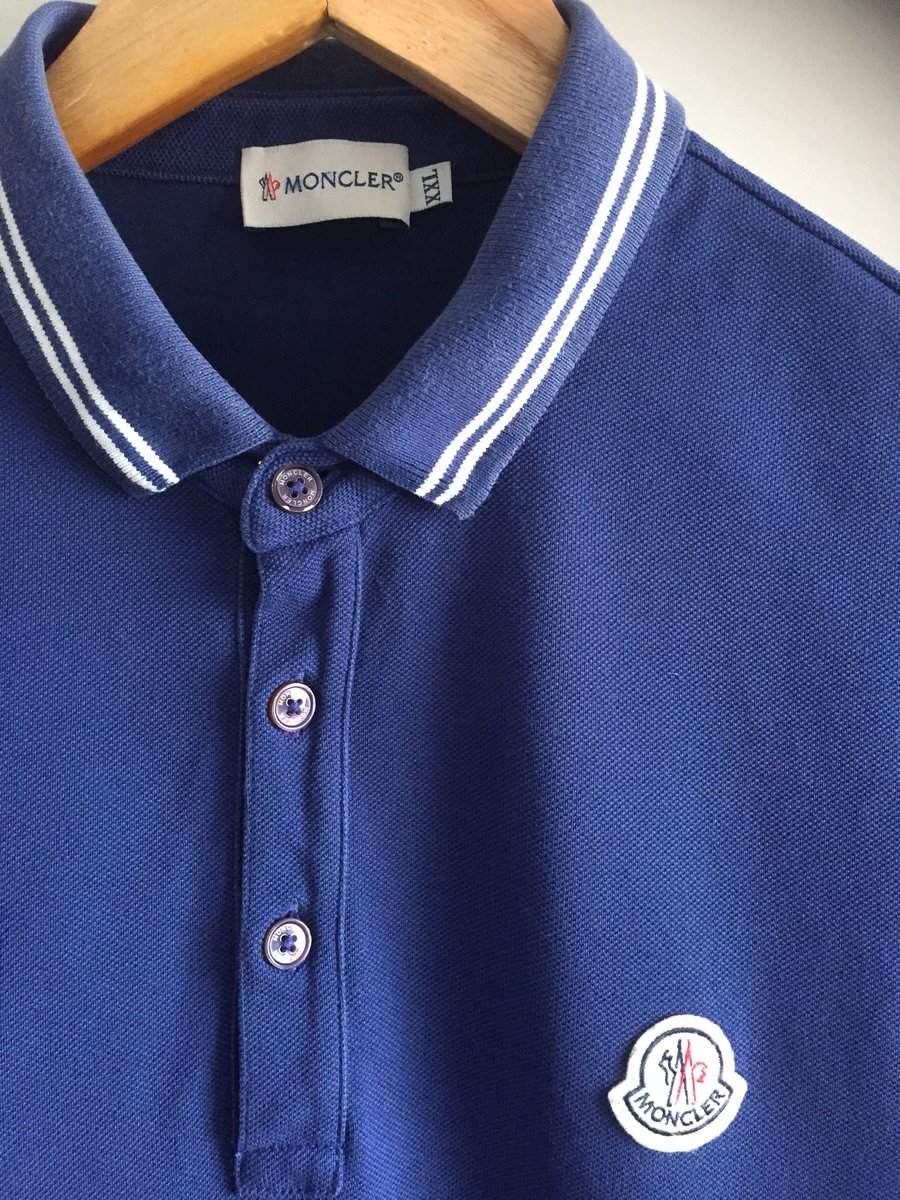 royal blue moncler polo