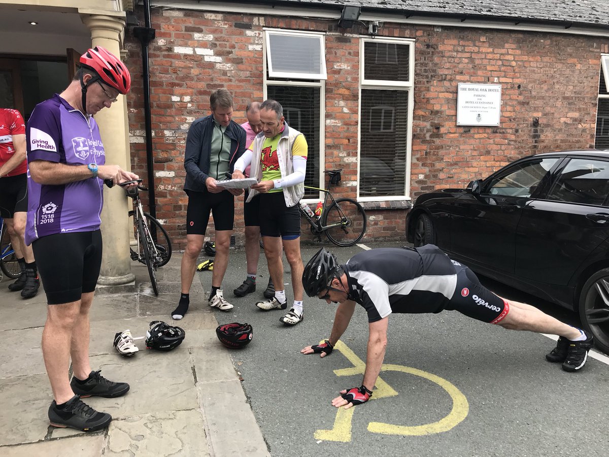 JacquiSullivan7's tweet photo. Preparing for the @RCPLondon @RCPWales #RCP500 #CharterCycle West Wales Leg https://t.co/bkPFb8r68U