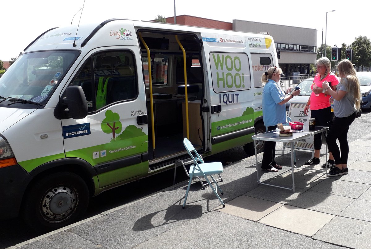 Smokefree Sefton at Netherton’s Magdalen Square. Catch us every Wednesday 9.30-11.30 and 1.30-3.30