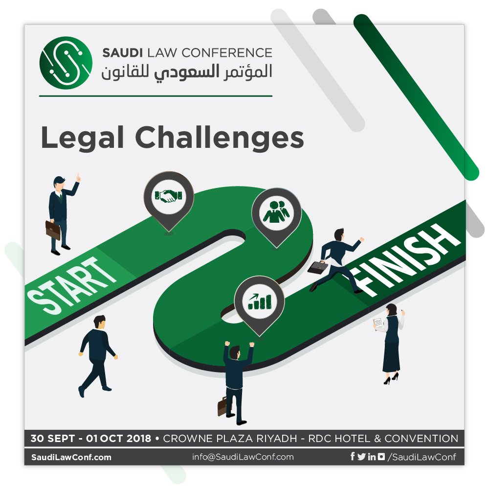 SaudiLawConf's tweet photo. One of the conference topics: KSA current legal challenges
https://t.co/3KBqkJYE34
.
#saudilawconf #saudiarabia #saudia #المؤتمر_السعودي_للقانون #القانون_السعودي #saudilaw #SaudiLawSociety #SABAssociation #الهيئة_السعودية_للمحامين #لجنة_المجتمع_القانوني https://t.co/xLvyVFMZV9