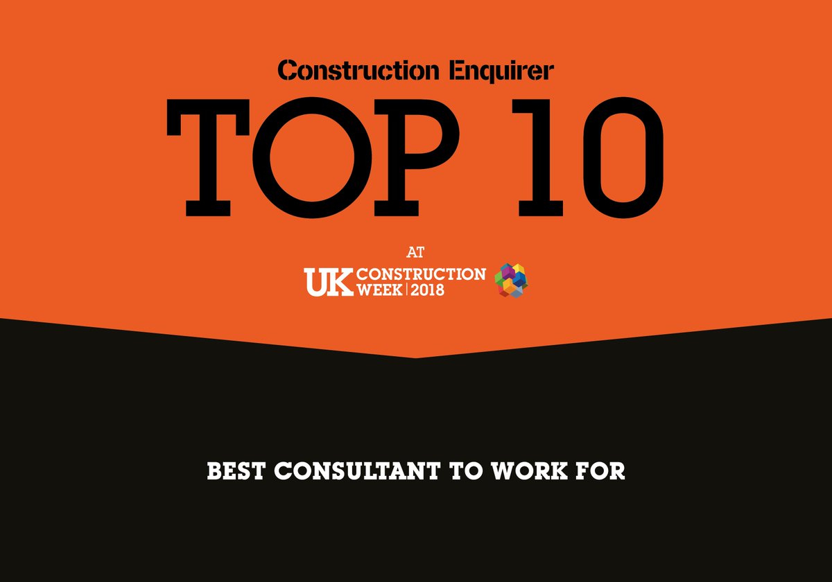 We are thrilled to announce that we have made the Top Ten Finalists for Best Consultant to work for! Please follow the link below to vote <a href="/uk_cw/">UK Construction Week</a> 
ukconstructionweek.com/construction-e…