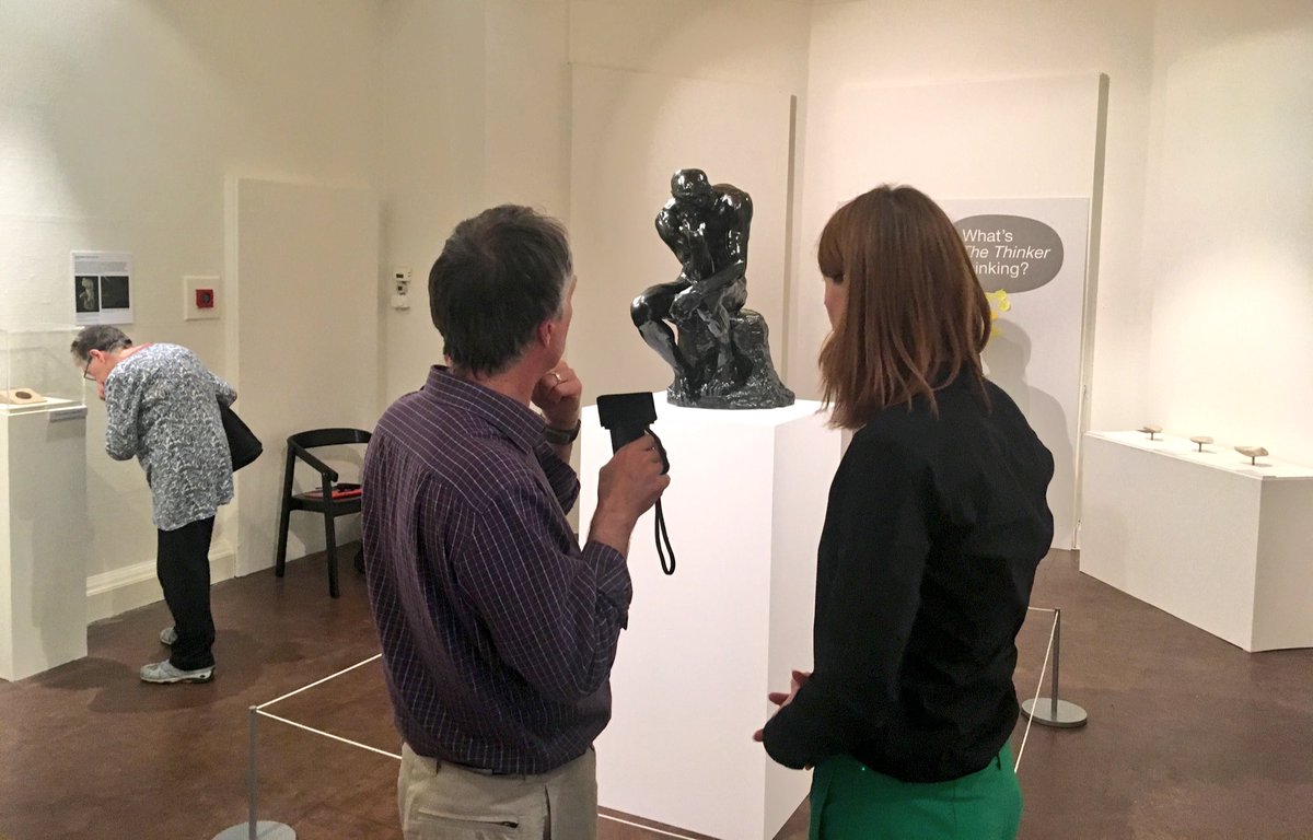 Lakeland Arts (@lakelandarts) on Twitter photo #Rodin #thethinker now on display at Abbot Hall Art Gallery, Kendal. <a href="/JohnBowness/">John Bowness</a> from <a href="/BBC_Cumbria/">BBC Cumbria</a> ponders what the iconic sculpture could be thinking... #Rodin #thethinker now on display at Abbot Hall Art Gallery, Kendal. <a href="/JohnBowness/">John Bowness</a> from <a href="/BBC_Cumbria/">BBC Cumbria</a> ponders what the iconic sculpture could be thinking...