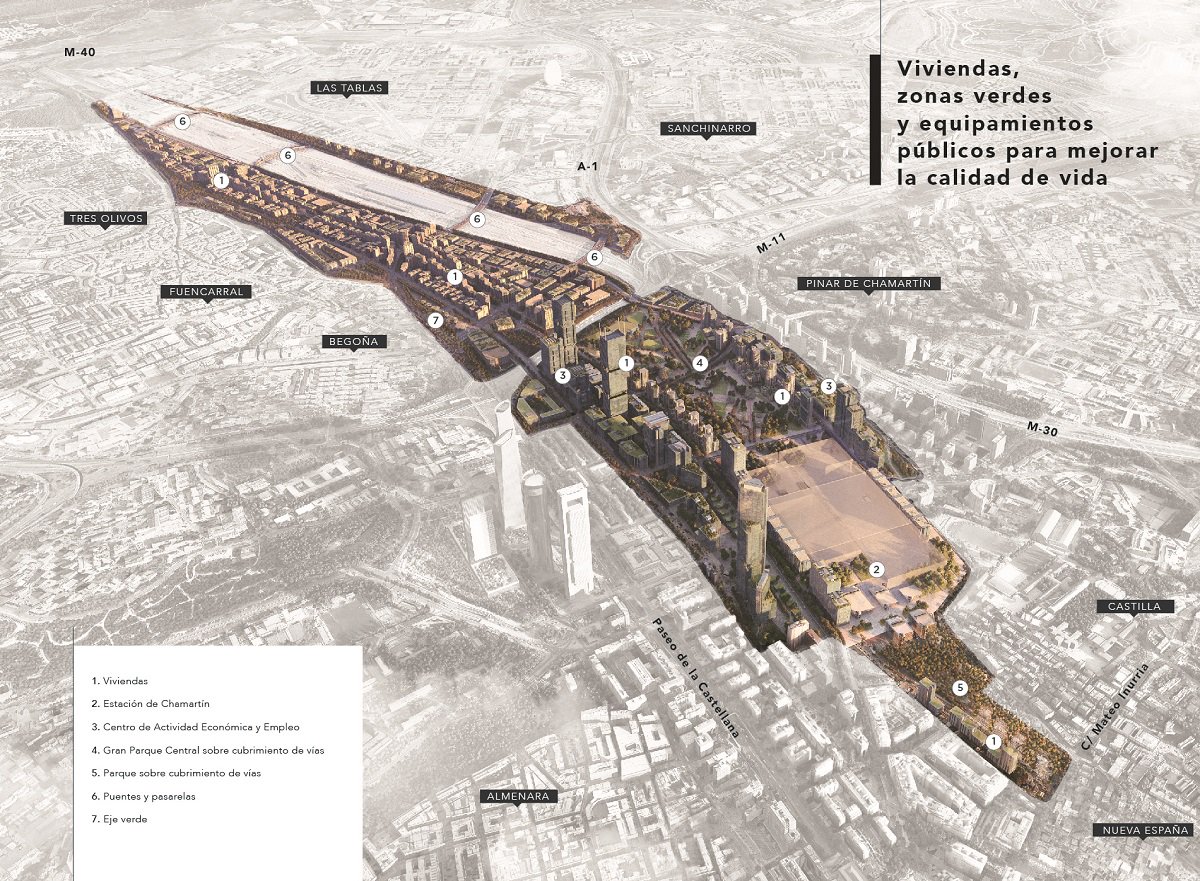 Madrid Nuevo Norte, un proyecto basado en la sostenibilidad ambiental, social y económica. ¿Quieres conocer más? 👉 ow.ly/HBWS30loJcp #regeneraciónurbana #sostenibilidad