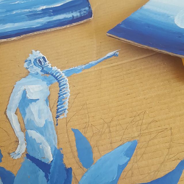 Summer look ☀️
.
.
.
.
.
.
#painting #acrylics #illustration #water #instaart #storytelling #artistoninstagram #artist #illustration #colors #sureal #illustrationartist #scrapdog ift.tt/2MMCJiq