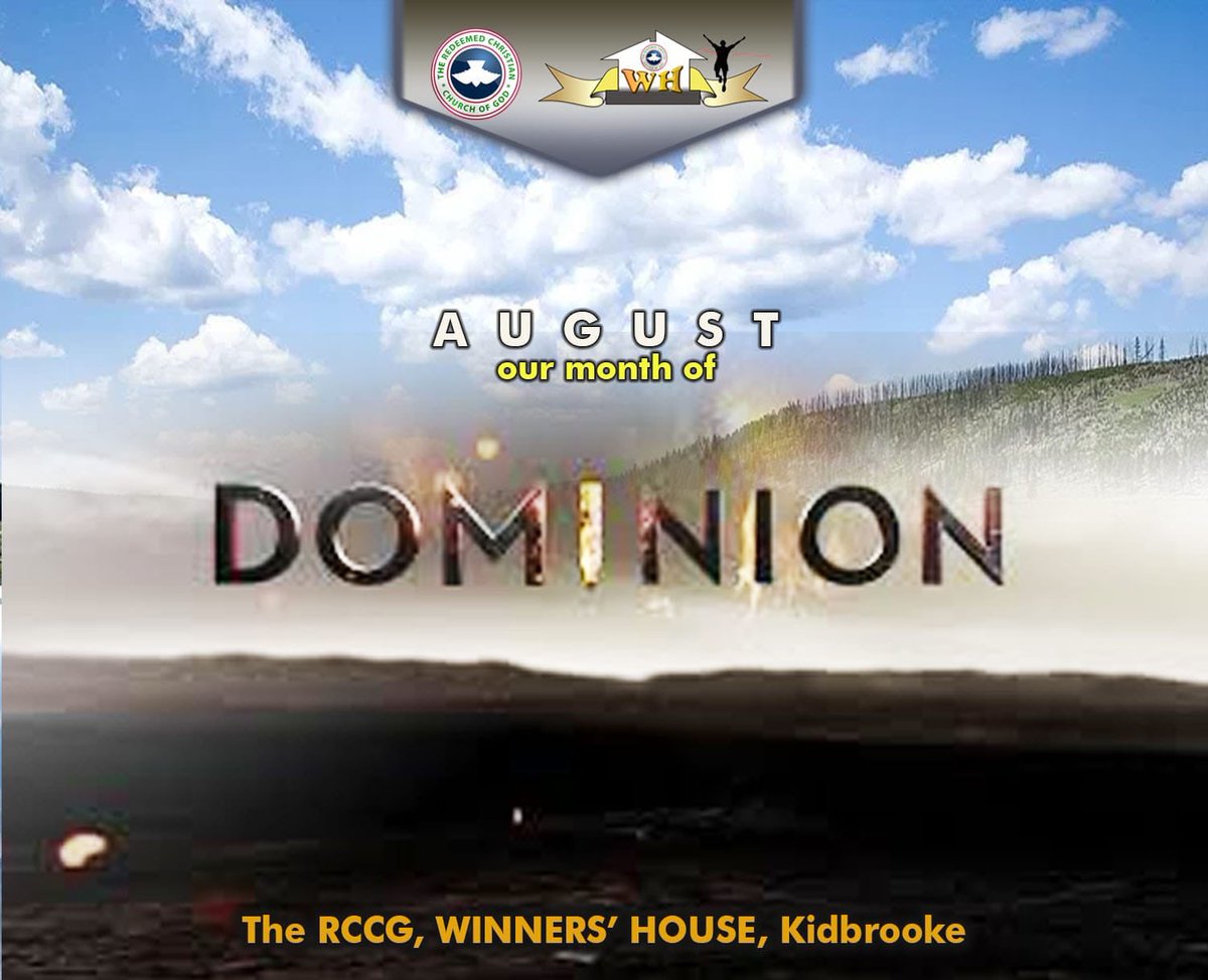 rccg_winners's tweet photo. Welcome to the month of DOMINION in Winners’ House! We pray that you and your family will have Dominion over every area of your lives IJN! Have a blessed week, go forth and DOMINATE!💪🏾🙏🏾🔥
#SpiritualDominion
#FinancialDominion
#PhysicalDominion https://t.co/ep1aCmgXMV