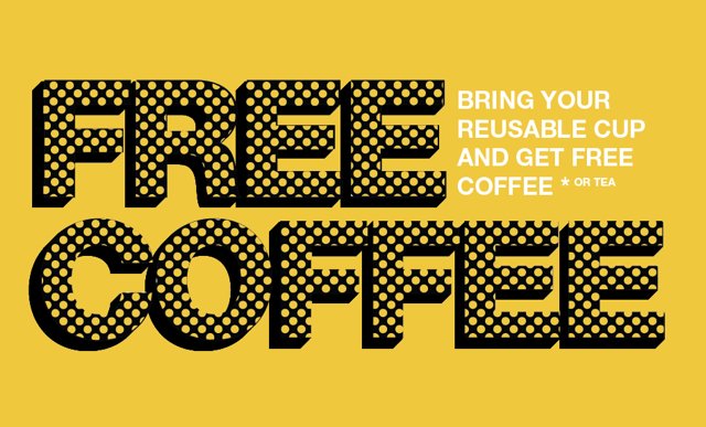 Love Coffee? We have you covered! Just head on down to our Lush studio Soho with your keep cup in tow, for a free coffee this morning! #CarryTheCup