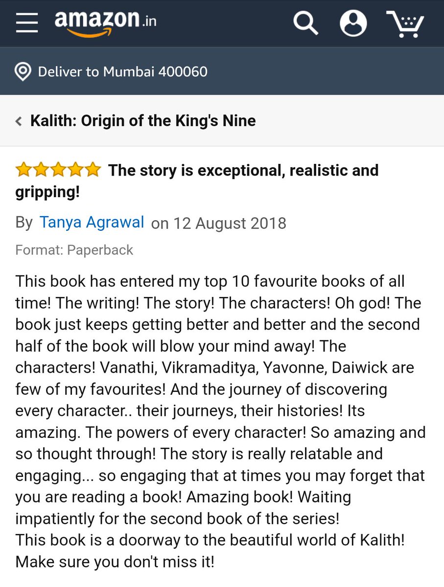 authorkhyati's tweet photo. Thank you #TanyaAgrawal for writing such an amazing review! It made my day! ❤😀 Those are some of my favourite characters too. I am so glad you loved being a part of the Kalith-verse!
#KalithOriginOfTheKingsNine #IndianAuthor #AuthorKhyati #Kalith #Review #Bookstagram #Novel https://t.co/mkPb0XdEmZ