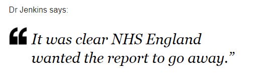Report into Dr #BawaGarba hospital trust @Leic_hospital “It was shocking..nearly a quarter of patients in the report had received “unacceptable care” – serious errors had been made that would have increased the risk of harm.' @NHSEngland any comment? bbc.co.uk/news/resources…