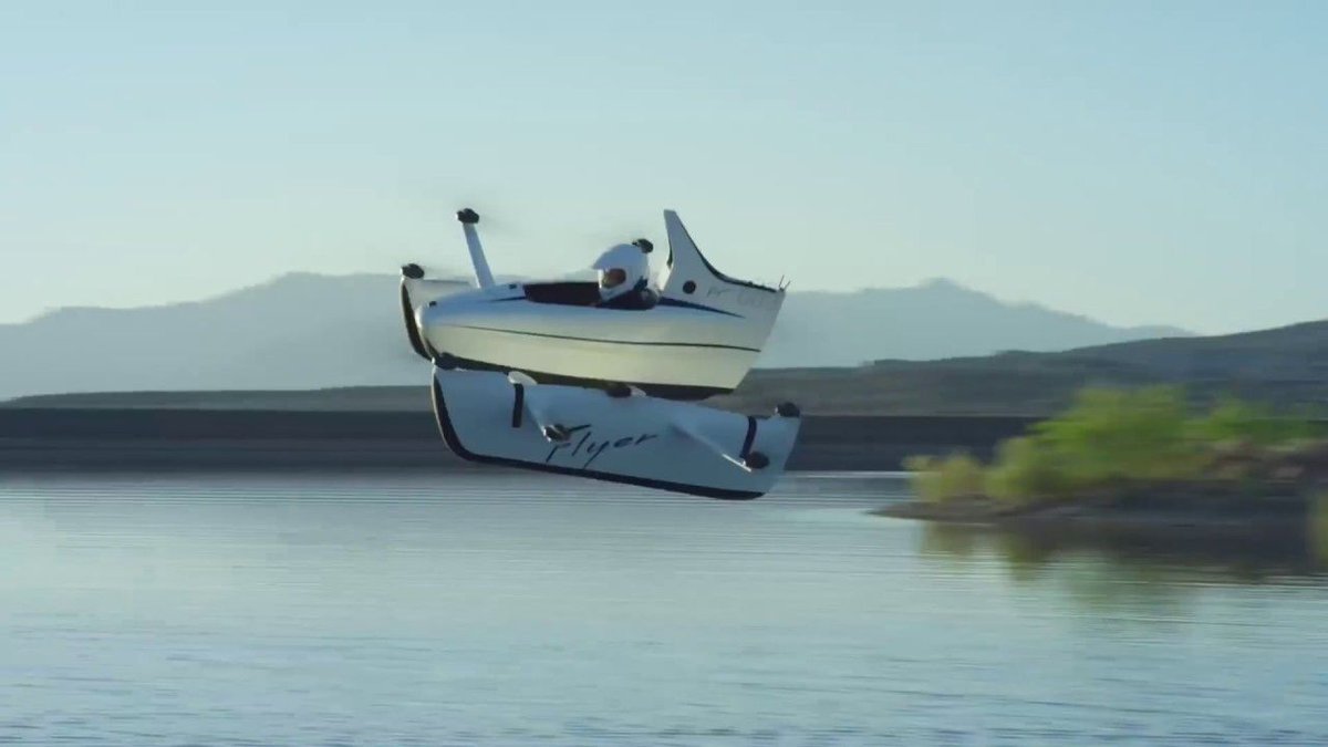 ActivEngineerin's tweet photo. La première voiture 100% électrique volante a vu le jour, elle est même désormais disponible en précommande. C'est la start-up Kitty Hawk, financée par le co-fondateur de #Google, qui est derrière ce projet. 
https://t.co/v3ogfCOFFH https://t.co/JAyiYyqm0Q
