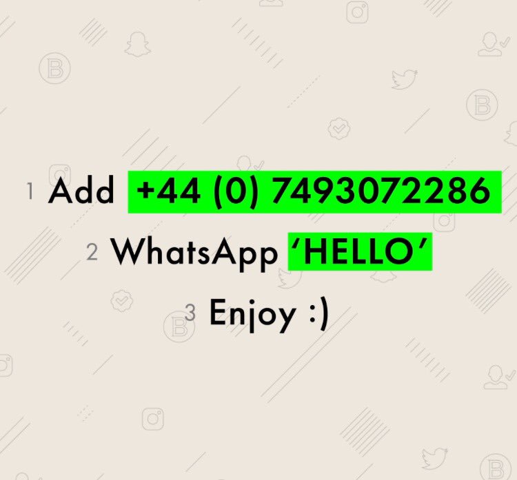 drewb's tweet photo. Get the all new @Battenhall WhatsApp broadcast, our daily social media news digest. Just WhatsApp us the word HELLO to +44 7493 072 286 https://t.co/KE9HfgUcWS