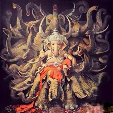  #LordGaneshHe controls both these worlds. He gives us material enjoyments in this world and liberates us from endless cycle of birth and death. According to yogic principles, our material life and spiritual journey starts from the 'Muladhara' chakra which is controlled by him.