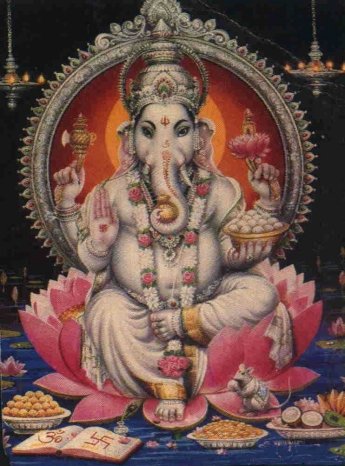  #LordGaneshThe elephant-human form of Ganapati is iconographical representation of great Vedantic dictum, ‘tat-tvam-asi'(which means you the apparently limited individual are in essence the Cosmic Truth, the Absolute).Elephant stands for the cosmic, human stands for individual.