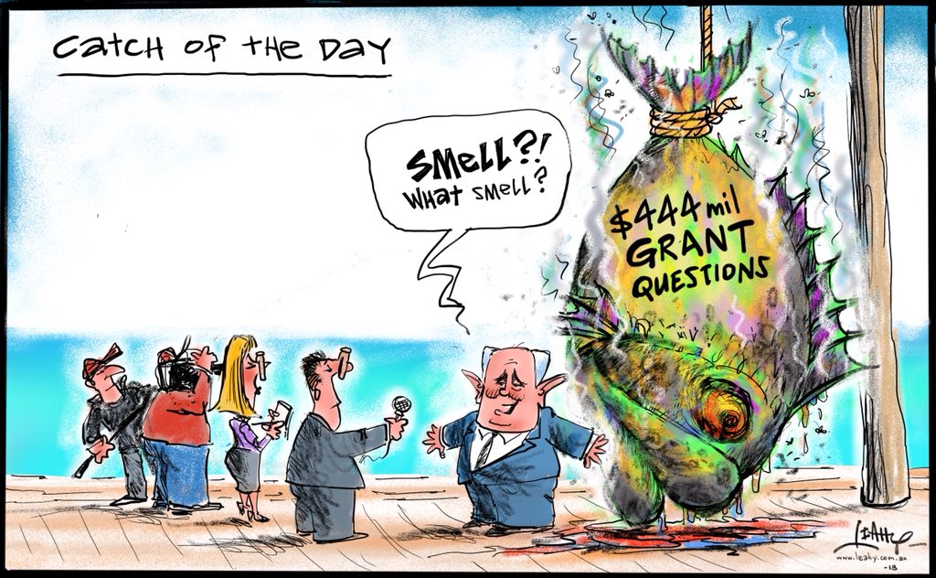 otiose94's tweet image. #GBRF #Reefgate $444m #turnbull Stench by @leahycartoons  #auspol #hometobilo #TheDrum