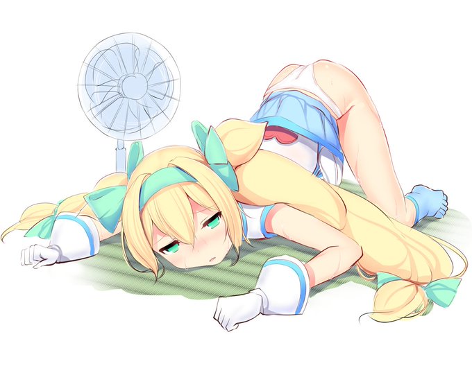 暑さでぐでぐでなプラチナ 