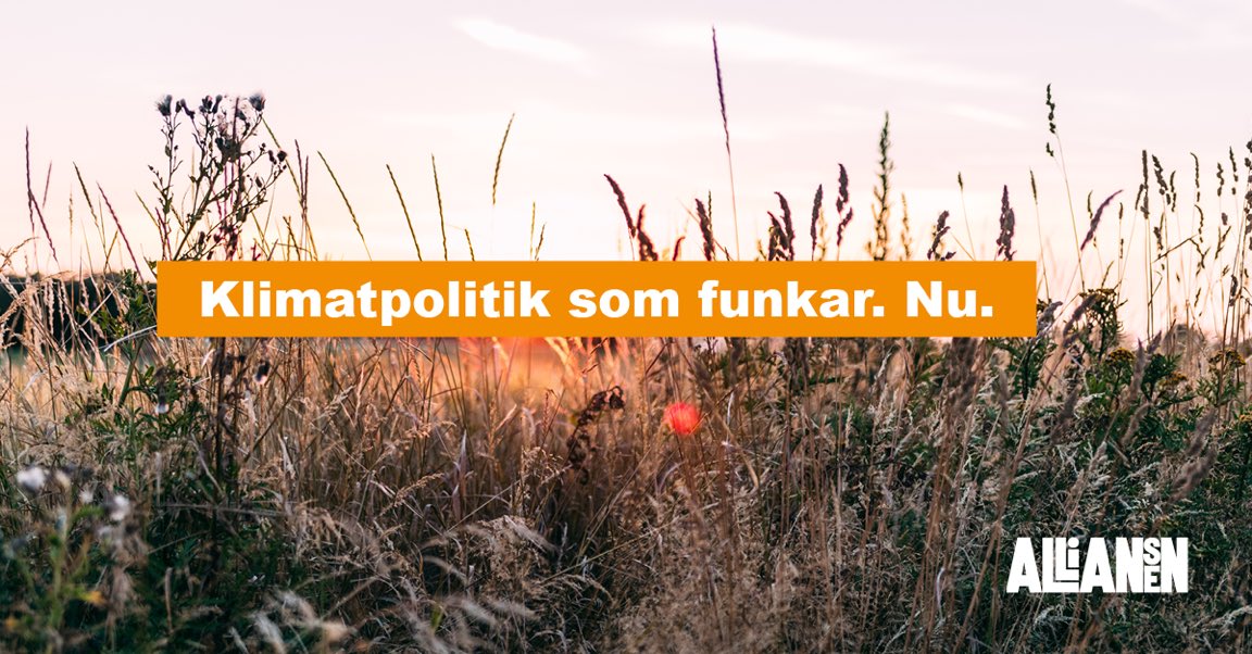 En alliansregering kommer vara ledande i det internationella miljöarbetet.
Vi har förslag för:
✔️Fler gröna företag
✔️Minskade utsläpp från sjöfarten och vägtrafiken
✔️Rena hav, sjöar och vattendrag
✔️Ett grönare flyg
✔️Växande skogar
Läs mer: alliansen.se/2018/08/klimat…