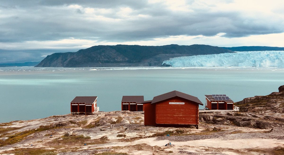 Since a few days we had anchored in #Ataasund, #Greenland! near the beautiful Eqi-glacial and also the Eqi-camp (outdoor lodge). The glacier is set into the rocky shore, shaped like a big wall. #wolfkloss; #stefanglowacz; #expedition; #CoastToCoast2018 Just #Beautiful!