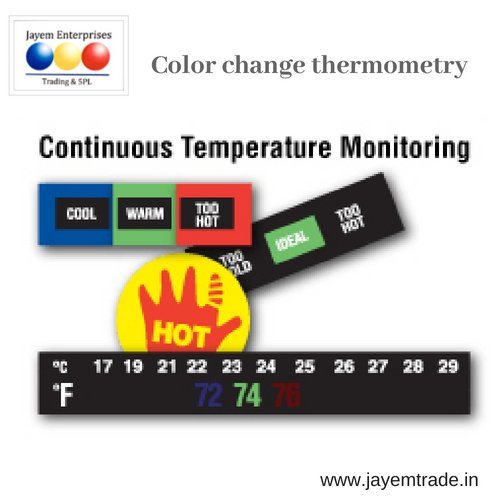 jayemtrading's tweet image. Easy Read Temperature Indicators : Temperature sensitive materials that change color at certain temperatures.
#InstantResponse,#Nobatteries,#TemperatureRange 0-100 C(32-212F)
,#Accurate,#SelfAdhesive,#CostEffective
 Contact us: suresh.reddy@jayemtrade.in(9164860501).