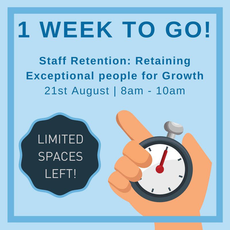 AptusITDigital's tweet photo. Just 1 more week to go - have you booked your tickets yet? LIMITED SPACES AVAILABLE on our popular #talent workshops with @TomMurphyOz - 21st August | 8am - 10am | GO GO GO! #recruitment #retention #talent #Exeter https://t.co/xujvbJsbS2 https://t.co/BpGGzUjVVP