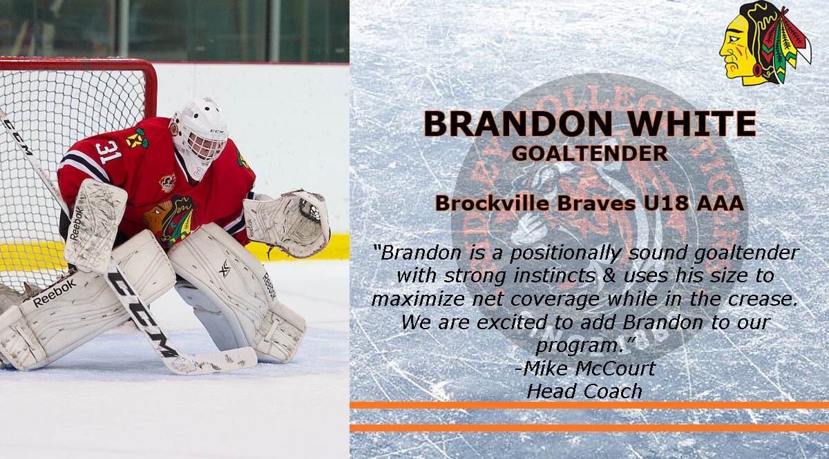 RidleyHockey's tweet photo. Prep Boys are excited to welcome Brandon White from Brockville, Ontario. Brandon is a positionally sound goaltender with strong instincts. We are excited to welcome Brandon to Ridley! https://t.co/TesET2D70R